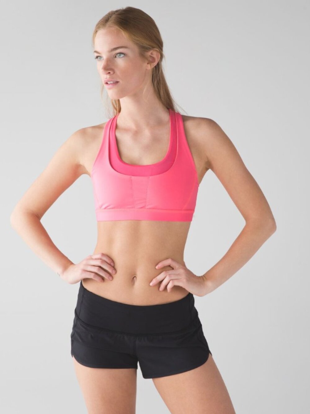 Lululemon Run Stuff Your Bra III Flash Light‎ Neon Pink Athletic Sports Bra 4